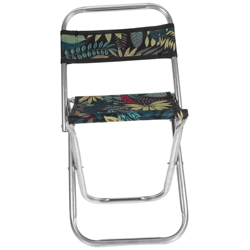 HOLIDYOYO Tragbarer Faltbarer Campingstuhl mit Rückenlehne Leichter Outdoor Klappstuhl aus Edelstahl und Oxfordstoff Vielseitig als Grill Sport Freizeitchair Belastbar Kompakt und von HOLIDYOYO