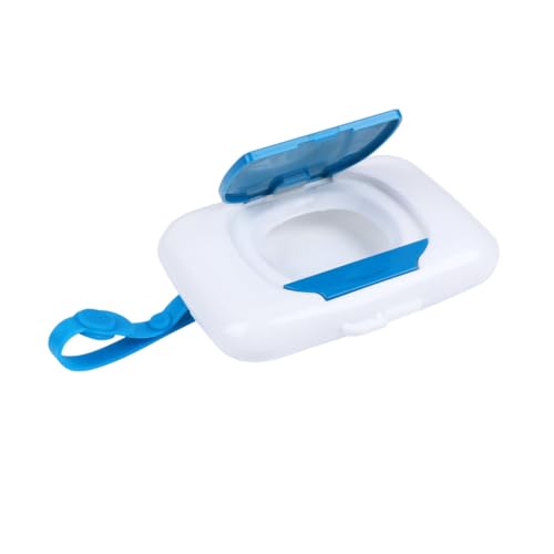 HOLIDYOYO Tragbarer Feuchttücherhalter aus Wiederverwendbare Aufbewahrungsbox mit Silikonband zum Aufhängen an Kinderwagen und Wickeltasche Geruchlos Leicht und Sicher für Unterwegs von HOLIDYOYO