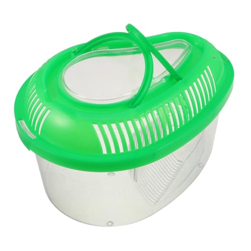 HOLIDYOYO Tragbarer Kleiner Terrarienbehälter mit Deckel und Tragegriff Grüner Plastik Aquarium für Reptilien Goldfische und Kleintiere mit Sonnenplattform für Outdoor und Reisegebrauch HOLIDYOYO Tragbarer Kleiner Terrarienbehälter mit Deckel und Tragegriff Grüner Plastik Aquarium für Reptilien Goldfische und Kleintiere mit Sonnenplattform für Outdoor und Reisegebrauch von HOLIDYOYO
