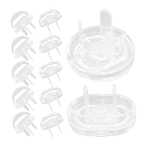 HOLIDYOYO Transparentes Steckdosenschutz mit Babyproof Outlet Cover Elektrische Steckdosenabdeckung Schutz vor Stromschlag Kindersichere Steckdosenabdeckung von HOLIDYOYO