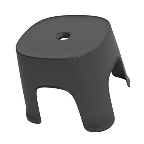 HOLIDYOYO Tritthocker Für Kinder Toilette Fußtritt Töpfchentraining Kleinkindhocker Kunststoff Waschbeckenhocker Schuhe Wickelhocker Melken Angelhocker Für Zuhause Schwarz von HOLIDYOYO