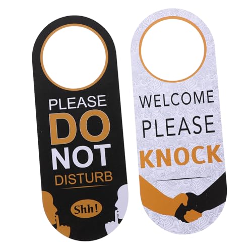 HOLIDYOYO Türschild Doppelseitig Bedruckt Türhänger Für Büro Zuhause Klare Einfach Aufzuhängen Praktisches Türschild Für Ruhe Privatsphäre Hochwertiges Design von HOLIDYOYO