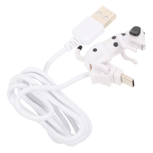 HOLIDYOYO USB C Ladekabel Kreativer Beweglicher Hund Datenkabel Schnellladefunktion Hohe Haltbarkeit Leicht Tragbar Für Tablets Smartphones von HOLIDYOYO
