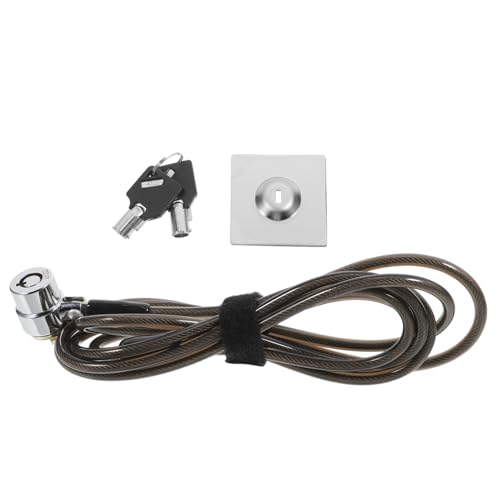 HOLIDYOYO Verstärktes Stahlkabel Laptop Schloss mit Schlüssel Sicherheitsschloss für Notebook Desktop Monitor für Büro Zuhause und Studentenwohnheim von HOLIDYOYO