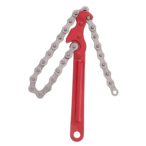 HOLIDYOYO Verstellbarer Ketten ölfilterschlüssel Schwerlast Stahl Ölfilter Werkzeug für Auto Motorrad Filterwechsel Wartung von HOLIDYOYO