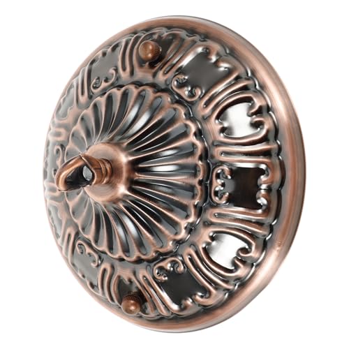 HOLIDYOYO Vintage Deckenleuchte Baldachin aus Retro Deckenleuchte Abdeckplatte Licht Canopy für Kronleuchter und Wohnzimmerlampen Kompakte Passend für Verschiedene Innenräume HOLIDYOYO Vintage Deckenleuchte Baldachin aus Retro Deckenleuchte Abdeckplatte Licht Canopy für Kronleuchter und Wohnzimmerlampen Kompakte Passend für Verschiedene Innenräume von HOLIDYOYO