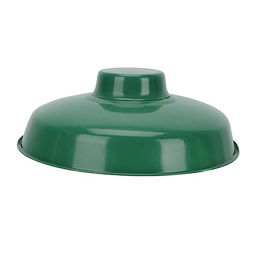 HOLIDYOYO Vintage Grüner Emaille Lampenschirm Hängelampe für Deckenbeleuchtung Metall Lampenschirm Schützt Wand und Deckenlampen Warmes Augenschonendes Licht von HOLIDYOYO