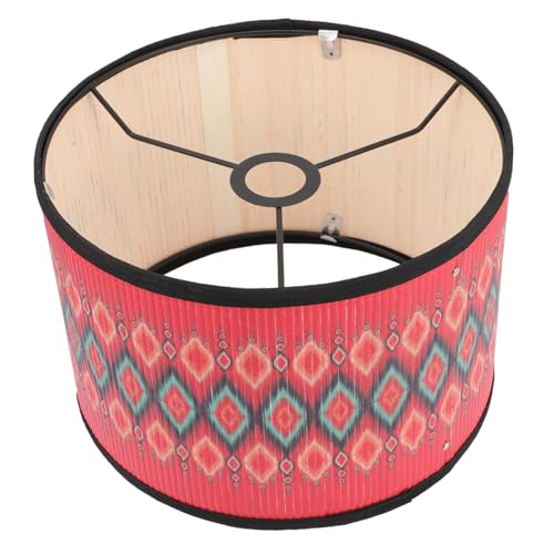 HOLIDYOYO Vintage Holz Lampenschirm Deckenlampe Ethno Stil Lampenabdeckung Für Schlafzimmer Wohnzimmer Hängelampe Weiches Licht Dekoratives Pendelleuchtenzubehör von HOLIDYOYO