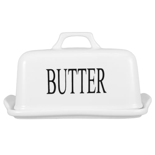 HOLIDYOYO Vintage Keramik Butterdose mit Deckel Große Aufbewahrungslösung für Küche und Essbereich zur Organisation von Zutaten HOLIDYOYO Vintage Keramik Butterdose mit Deckel Große Aufbewahrungslösung für Küche und Essbereich zur Organisation von Zutaten von HOLIDYOYO