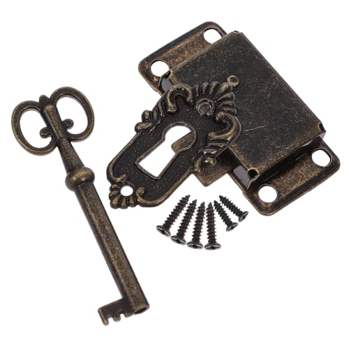 HOLIDYOYO Vintage Schrankverschluss Antikes Schloss für Schmuckkästen und Möbel Langlebige Einfache Installation Vielseitiger Schutz für Ihre Wertsachen HOLIDYOYO Vintage Schrankverschluss Antikes Schloss für Schmuckkästen und Möbel Langlebige Einfache Installation Vielseitiger Schutz für Ihre Wertsachen von HOLIDYOYO