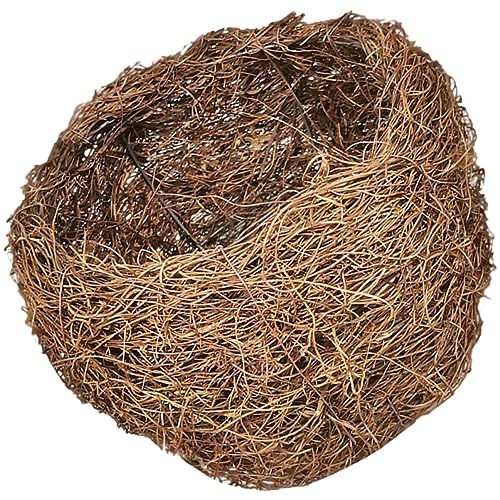 HOLIDYOYO Vogelhaus Lampenschirm Rattan Handgewebter Nestsichtschutz für Gartenlampe Dekorativ und Langlebig für Außenbereich und Gartendeko von HOLIDYOYO