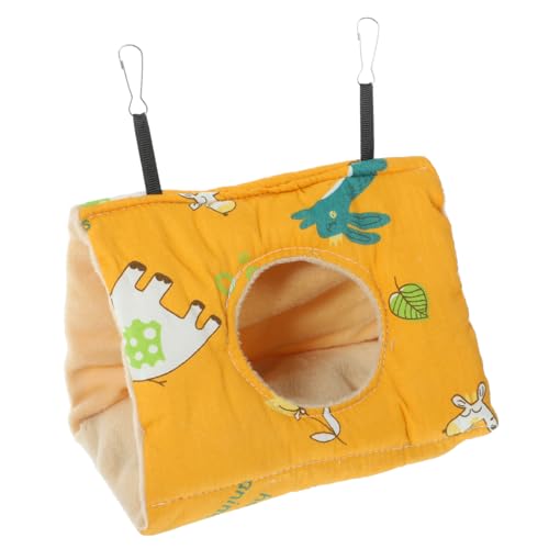 HOLIDYOYO Vogelkäfig Hängematte aus Baumwolle Warmes Atmungsaktives Nistnest für Kleine Vögel und Hamster Strapazierfähiges Material als Gelb Kleine mit Runden Öffnungen HOLIDYOYO Vogelkäfig Hängematte aus Baumwolle Warmes Atmungsaktives Nistnest für Kleine Vögel und Hamster Strapazierfähiges Material als Gelb Kleine mit Runden Öffnungen von HOLIDYOYO