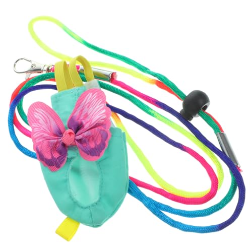 HOLIDYOYO Vogelwindel mit Geschirr und Leine für Papageien Waschbare Leichte Flugkleidung aus Atmungsaktiv und Wiederverwendbar Geeignet für Sittiche und Kleine Vögel Farbenfrohes Design von HOLIDYOYO