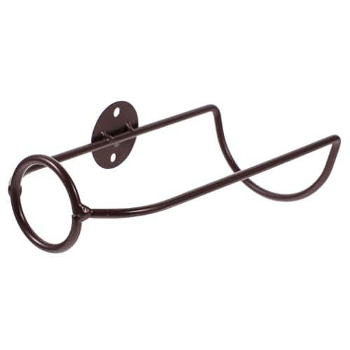 HOLIDYOYO Wandmontierter Weinhalter aus Robustem Metall Platzsparendes Weinregal in Rotkupfer Stabiler Flaschenhalter für Weinliebhaber und Sammler Stilvolles Design für Küche und Bar von HOLIDYOYO