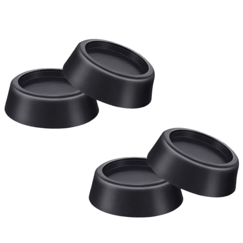 HOLIDYOYO Stoßfestes Pad Für Waschmaschine Schwarzes Material Robust Und Leicht Zu Reinigen 4 Stück von HOLIDYOYO