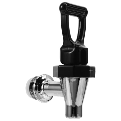 HOLIDYOYO Wasserhahn Wasserzapfen Ersatzteile für Wasserspender Reliance Wasserkrug-Zapfen Wasserauslauf getränke Zapfhahn mit schwarzem Griff für Bier Kalt-Warmwasser-Zapfhahn pp von HOLIDYOYO