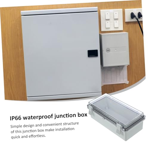 HOLIDYOYO Wetterfeste Outdoor Anschlussdose aus Robustem Abs Kunststoff mit Transparentem Deckel Kompakt Leicht Einfache Installation für Garten Außenbeleuchtung HOLIDYOYO Wetterfeste Outdoor Anschlussdose aus Robustem Abs Kunststoff mit Transparentem Deckel Kompakt Leicht Einfache Installation für Garten Außenbeleuchtung von HOLIDYOYO