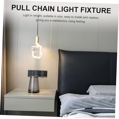 HOLIDYOYO Zugschalter Lampe Doppelsteuerung Deckenleuchte Zugkette Goldfarbig Praktischer Lampenschalter mit Isolierung für Bad Garage Werkstatt und DIY Lichtzubehör von HOLIDYOYO