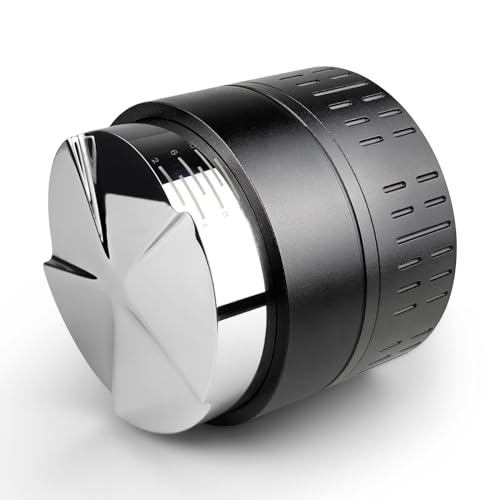 HOLIHOKY Espresso Distributor 54mm, Automatischer Coffee Distributor für Kaffee Siebträger Vor dem Tampen, Automatische Nivellierung Espresso Verteiler Passt alle 54mm Siebträger, Schwarz von HOLIHOKY