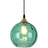 Holländer - neuwertig] Hängeleuchte Lucca Einflammig Glasschirm Grün Deckenlampe Lampe Spot B-Ware von HOLLÄNDER