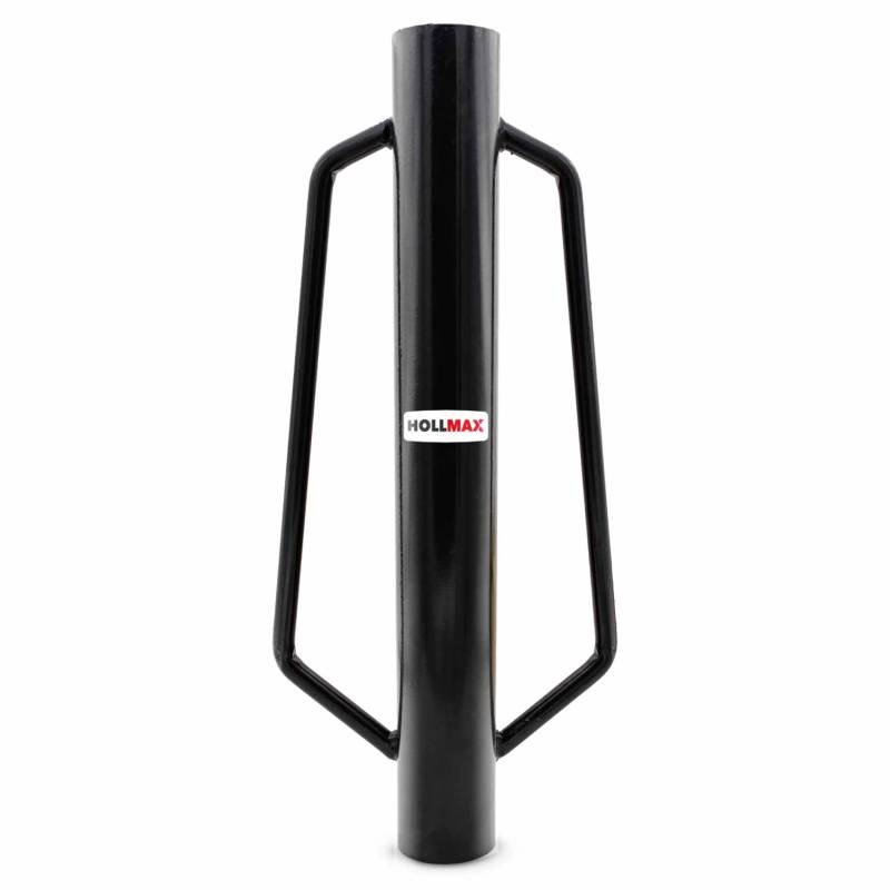 Hollmax Pfahlramme für Zaunpfähle und Pfosten 7,7 cm Durchmesser Schwarz von HOLLMAX