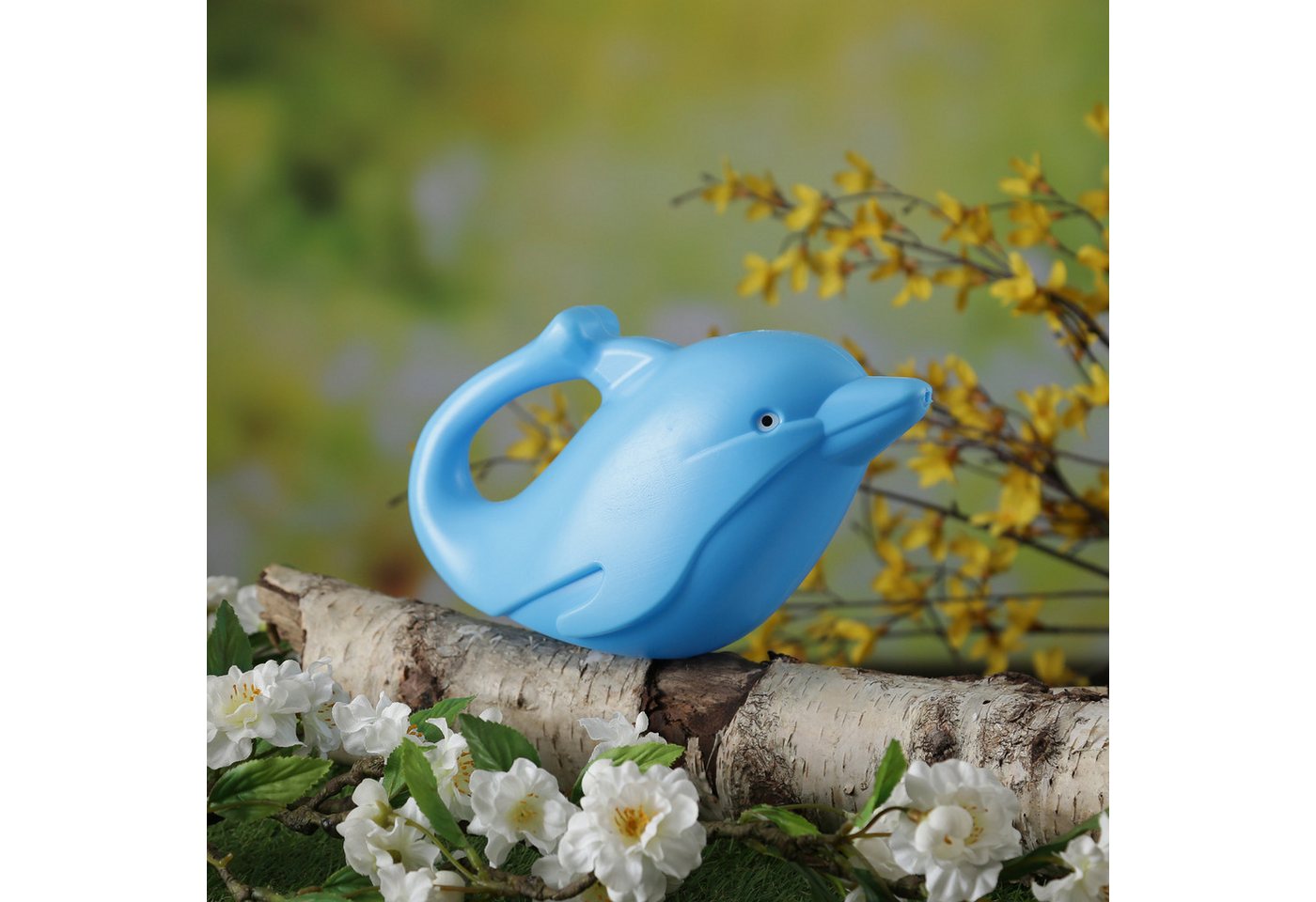 HOLLYHOPPER Gießkanne Delfin FLIPPER Kinder Blumen Garten Gießkanne Sandkasten 0,8l blau von HOLLYHOPPER