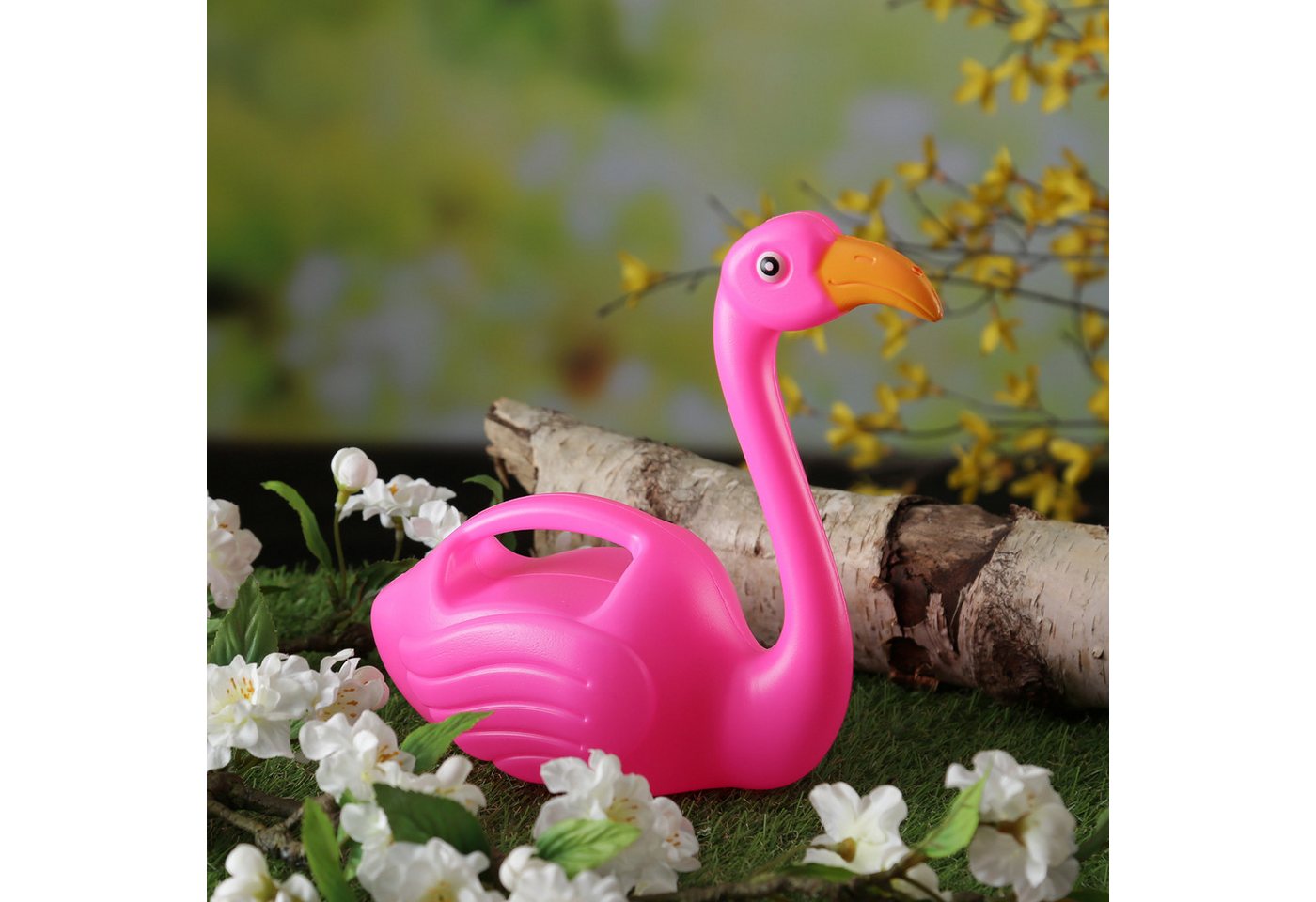 HOLLYHOPPER Gießkanne Flamingo ROSA Kinder Blumen Garten Mini Gießkanne Sandkasten 0,6l pink von HOLLYHOPPER