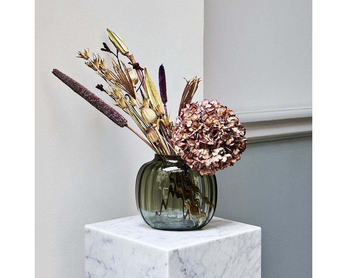 HOLMEGAARD Tischvase Glas-Vase PRIMULA 17.5 cm, Ovale Öffnung B 5 cm x L 9 cm von HOLMEGAARD