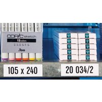 Lagerschild B20 x L100 mm magnetisch weiß Stärke 0,6 mm MAGNETOPLAN von magnetoplan