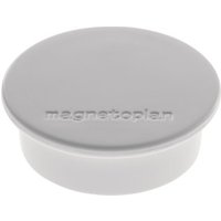 Magnetoplan Magnet Discofix Color, 10 Stück, Haftkraft ca. 2,2 kg, grau von HOLTZ