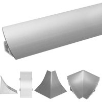 Außenecke passend zu Abschlussleisten Vollaluminium, Außenkante pvc Küchenabschlussleiste 23x23 mm - Holzbrink von HOLZBRINK