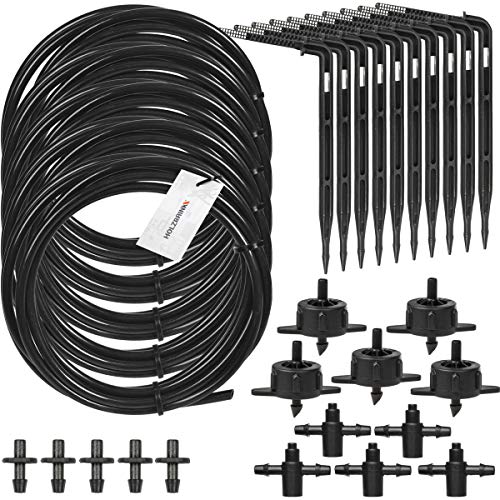 HOLZBRINK Bewässerungssystem Bewässerungsset 1: inkl. Winkelpfeiltropfer, schwarzer Tropfer 4l/h, 5 Sets, HTB-01-S-5 von HOLZBRINK