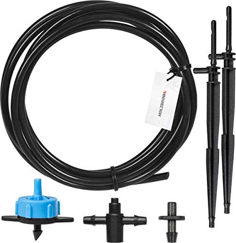 HOLZBRINK Bewässerungssystem Bewässerungsset 2: inkl. Pfeiltropfer Gerade, blauer Tropfer 8l/h, 1 Set, HTB-02-B-1 von HOLZBRINK