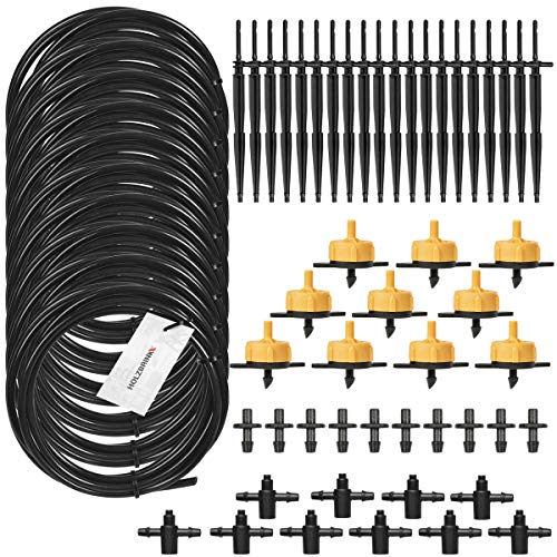 HOLZBRINK Bewässerungssystem Bewässerungsset 2: inkl. Pfeiltropfer Gerade, gelber Tropfer 2l/h, 10 Sets, HTB-02-G-10 von HOLZBRINK
