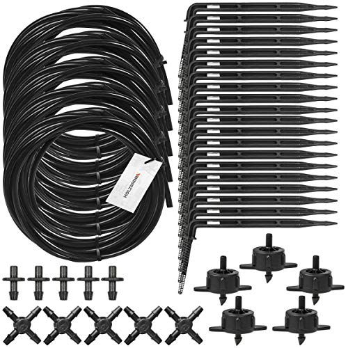 HOLZBRINK Bewässerungssystem Bewässerungsset 3: inkl. Kreuzstück, schwarzer Tropfer 4l/h, 5 Sets, HTB-03-S-5 von HOLZBRINK