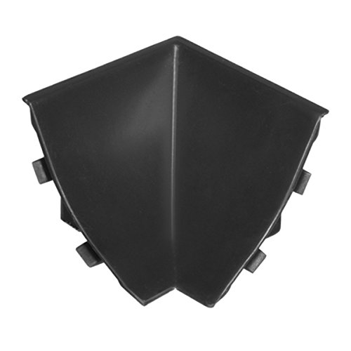 HOLZBRINK Innenecke passend zum Dekor Ihrer Abschlussleisten Schwarz Innenkante PVC Küchenabschlussleiste 23x23 mm von HOLZBRINK
