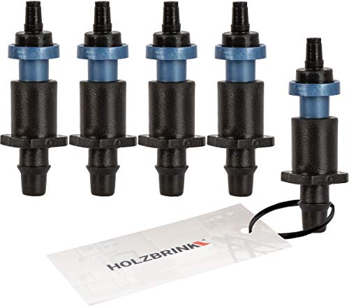 HOLZBRINK Micro-Sprüher 700 60l/h + Verbindungsstück PLUN, Tröpfchenbewässerung, Bewässerungssystem, 5 Sets von HOLZBRINK
