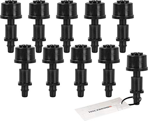 HOLZBRINK Microsprüher Tornado 25l/h + Verbindungsstück PLUN ∅ 7, Bewässerungssystem, Bewässerungsset, 10 Sets von HOLZBRINK