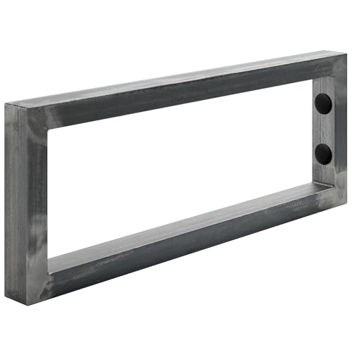 HOLZBRINK Regalhalterung Metall 40x15 cm HLA-A (1 St.) | Waschtischhalterung, Schwerlastkonsole für Küchenregal, TV-Regal | Farbe: Rohstahl mit Klarlack von HOLZBRINK