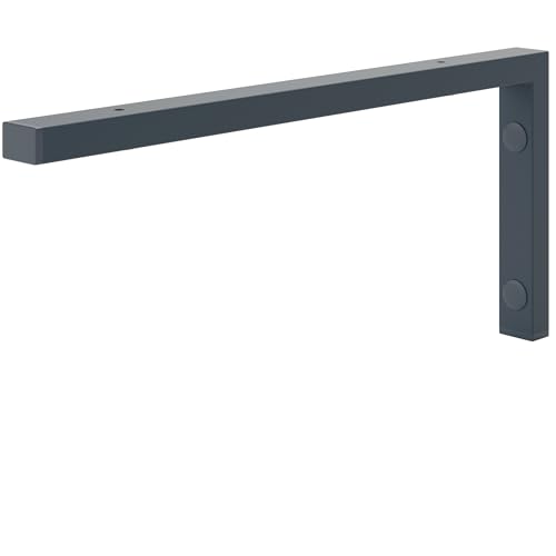HOLZBRINK Regalwinkel Metall 45x20 cm HLA-B (1 St.) | Wandkonsole für Aufsatzwaschbecken, Schwerlastwinkel für Küchenregal, Wohnzimmerregal | Farbe: Anthrazit von HOLZBRINK
