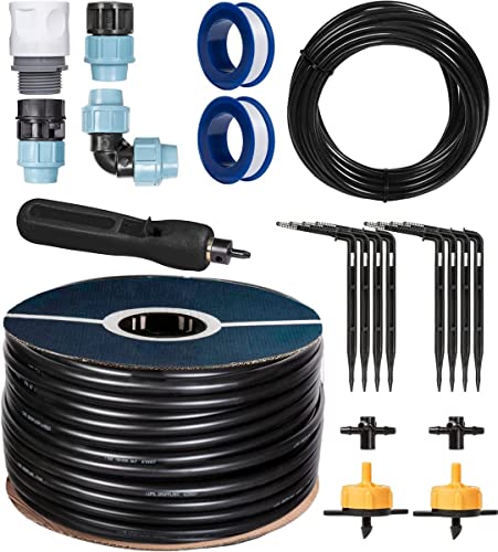 HOLZBRINK Start Set Gewächshaus Bewässerung Bewässerungssystem inkl. 10 m LDPE Verlegerohr 20 mm, 2x Tropfer 8l/h, HTB-09-B-10 von HOLZBRINK