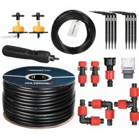 HOLZBRINK Start Set Gewächshaus Bewässerung Bewässerungssystem inkl. 15 m LDPE Verlegerohr 16 mm, 2x Tropfer 2l/h, HTB-10-G-15 von HOLZBRINK