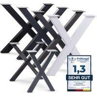 Tischbeine Metall Grau X-form - Holzbrink von HOLZBRINK