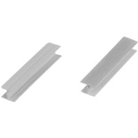 Verbinder Sockelblende Sockelleiste für Einbauküche 150mm Höhe aluminium Gebürstet - HBK15 - Holzbrink von HOLZBRINK