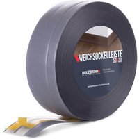 Holzbrink - Weichsockelleiste selbstklebend Dunkelgrau Knickleiste, 50x20mm, 15 Meter - Dunkelgrau von HOLZBRINK