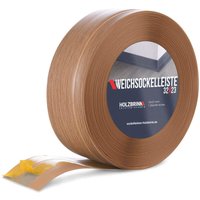 Holzbrink - Weichsockelleiste selbstklebend pvc 32x23mm, 15 m Küchenleiste Arbeitsplatte Abschlussleiste selbstklebend für Badezimmer Farbe: Eiche von HOLZBRINK