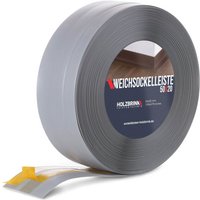 Holzbrink - Weichsockelleiste selbstklebend Hellgrau Knickleiste, 50x20mm, 15 Meter - Hellgrau von HOLZBRINK