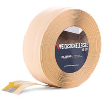 Holzbrink - Weichsockelleiste selbstklebend pvc 50x20mm, 5 m Winkelleiste für Küchenarbeitsplatte, Bodenbelag Eckleiste selbstklebend Farbe: Kiefer von HOLZBRINK