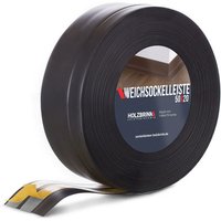 Holzbrink - Weichsockelleiste selbstklebend Schwarz Knickleiste, 50x20mm, 20 Meter - Schwarz von HOLZBRINK