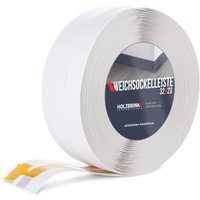 HOLZBRINK Weichsockelleiste selbstklebend PVC 32x23mm, 10 m Küchenleiste Arbeitsplatte Abschlussleiste selbstklebend für Badezimmer Farbe: Weiß von HOLZBRINK